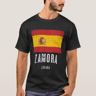 ザモラスペインEs国旗の市街トップBandera Ropa Tシャツ