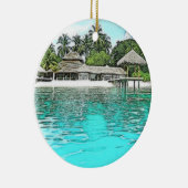 ザモルディブ東南アジアホリデークリスマス セラミックオーナメント (右)