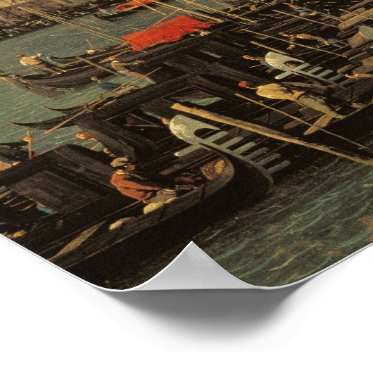 ザモロとゼッカ,ヴェネツィア(キャンバス上の油) ポスター (角)