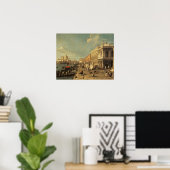 ザモロとゼッカ，ヴェネツィア(キャンバス上の油) ポスター (ホームオフィス)