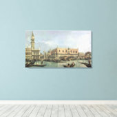 ザモロとピアッツェッタサンマルコ,ヴェネツィア(油 キャンバスプリント (インサイチュ (ウッドフロア))