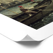 ザモロとピアッツェッタサンマルコ，ヴェネツィア(油 ポスター (角)