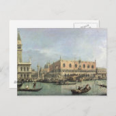 ザモロとピアッツェッタサンマルコ,ヴェネツィア(油 ポストカード (正面/裏面)