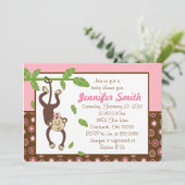 ザモンぶら下がったキーベビーシャワー招待状 招待状 (スタンド正面)