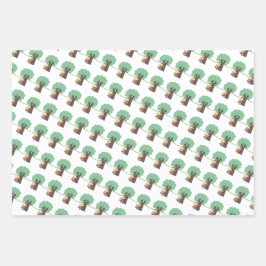 ザモンキーバ食べナラッピング紙フラットシート ラッピングペーパーシート