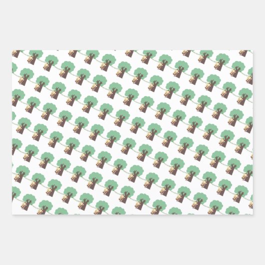 ザモンキーバ食べナラッピング紙フラットシート ラッピングペーパーシート (正面)