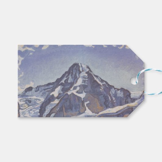ザモンクマウンテンと雲（ファーディナンドホドラー） ギフトタグ (正面(横))