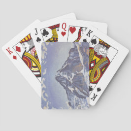 ザモンクマウンテンと雲（ファーディナンドホドラー） トランプ