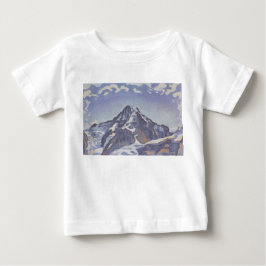ザモンクマウンテンと雲（ファーディナンドホドラー） ベビーTシャツ
