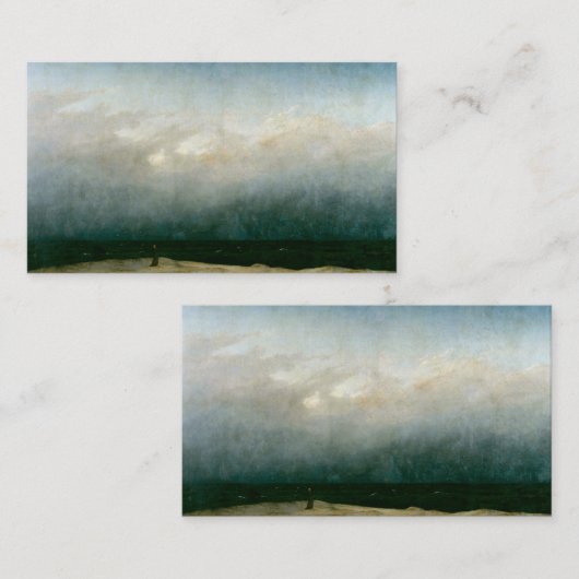ザモンク・バイ・ザ・シーby Caspar David Friedrich エンクロージャーカード (正面/裏面)