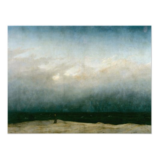 ザモンク・バイ・ザ・シーby Caspar David Friedrich フォトプリント (正面)