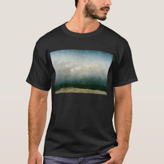 ザモンク・バイ・ザ・シーby Caspar David Friedrich Tシャツ (正面)