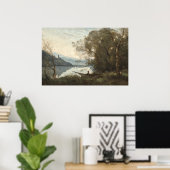 ザモーテッド・ボートマン – ジーン・バプティスト – コローファインアート ポスター (ホームオフィス)