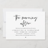 ザモーニングアフターポストのブランチ結婚招待状 招待状 (正面)