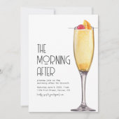 ザモーニングアフター結婚ズブランチ招待状 招待状 (正面)