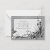 ザモーニングフラワーサンキューカード ノートカード (正面)