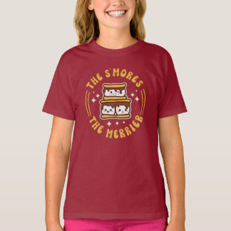 ザモーレスザキャンピングギフトメリーおもしろいかわいい Tシャツ
