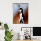 ザヤングバレリーナプリント ポスター (ホームオフィス)