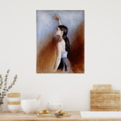 ザヤングバレリーナプリント ポスター (キッチン)