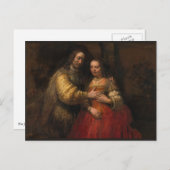 ザユダヤ人の花嫁Rembrandt van Rijn ポストカード (正面/裏面)