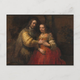ザユダヤ人の花嫁Rembrandt van Rijn ポストカード