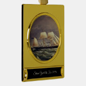 ザヨットキツネ1900s ゴールドプレートバナーオーナメント (右)