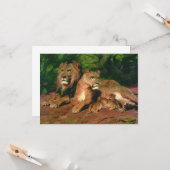 ザライオンアットホーム(by Rosa Bonheur) カード (正面/裏面インサイチュ)