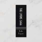 ザライオンズサーガバイレスリーピーパーズブックマーク スキニー名刺 (正面)