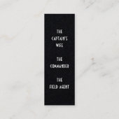 ザライオンズサーガバイレスリーピーパーズブックマーク スキニー名刺 (裏面)