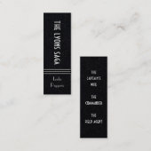 ザライオンズサーガバイレスリーピーパーズブックマーク スキニー名刺 (正面/裏面)