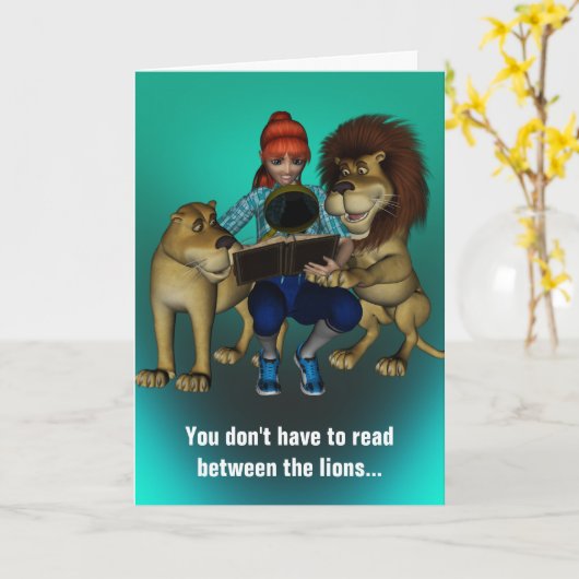 ザライオンズ誕生日 カード (黄色い花)