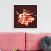 ザライオンフィッシュ キャンバスプリント (インサイチュ (リビング))