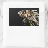 ザライオンフィッシュ 長方形シール (バッグ)