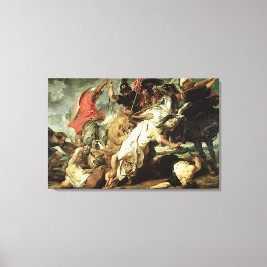 ザライオン狩り1621年 キャンバスプリント (正面)