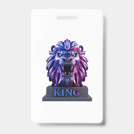 ザライオン顔 バッジ