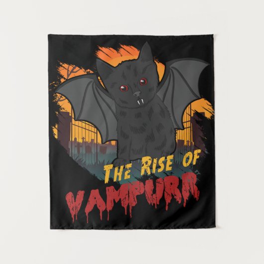 ザライズ・オブ・バンパー – パロディ・キャット子猫ハロウィーン タペストリー (正面)