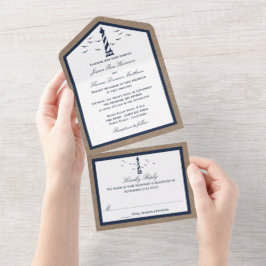 ザライトハ航海のウスバーラップズ結婚コレクション オールインワン招待状