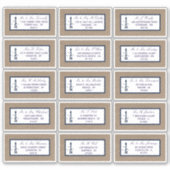 ザライトハ航海のウスバーラップズ結婚コレクション シール (正面)