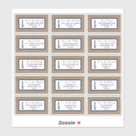 ザライトハ航海のウスバーラップズ結婚コレクション シール