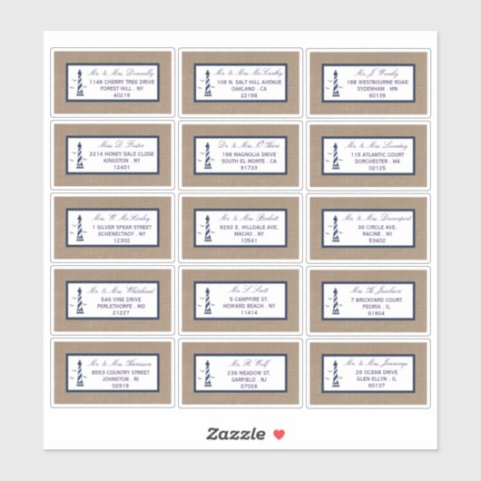 ザライトハ航海のウスバーラップズ結婚コレクション シール (シート)