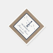 ザライトハ航海のウスバーラップズ結婚コレクション スタンダードカクテルナプキン (角)