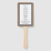 ザライトハ航海のウスバーラップズ結婚コレクション ハンドファン (裏面)