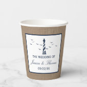 ザライトハ航海のウスバーラップズ結婚コレクション 紙コップ (裏面)