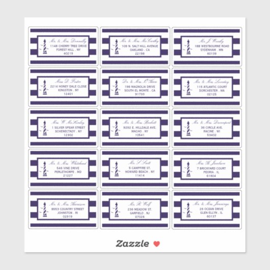 ザライトハ航海のウス結婚コレクション シール (シート)