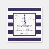 ザライトハ航海のウス結婚コレクション スタンダードカクテルナプキン (正面)