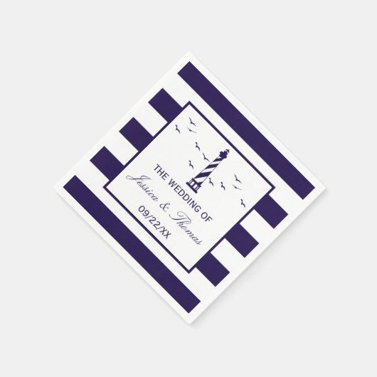 ザライトハ航海のウス結婚コレクション スタンダードカクテルナプキン (角)