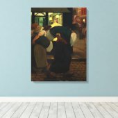 ザラウンドレス、1899年Theophile Steinlen キャンバスプリント (インサイチュ (ウッドフロア))