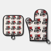 ザラグビーラントオーブンミッツ 鍋つかみ&鍋敷きセット (正面)