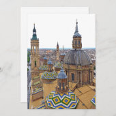 ザラゴサ。我々の柱の女性の大聖堂 招待状 (正面/裏面)