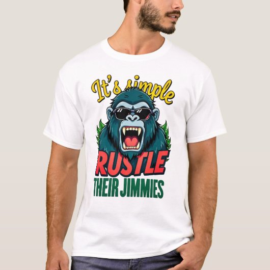 ザラザラと音を立てる Tシャツ (正面)